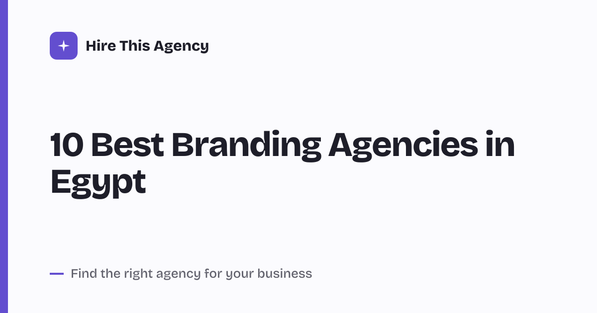 Cover for 10 Best Branding Agencies in Egypt