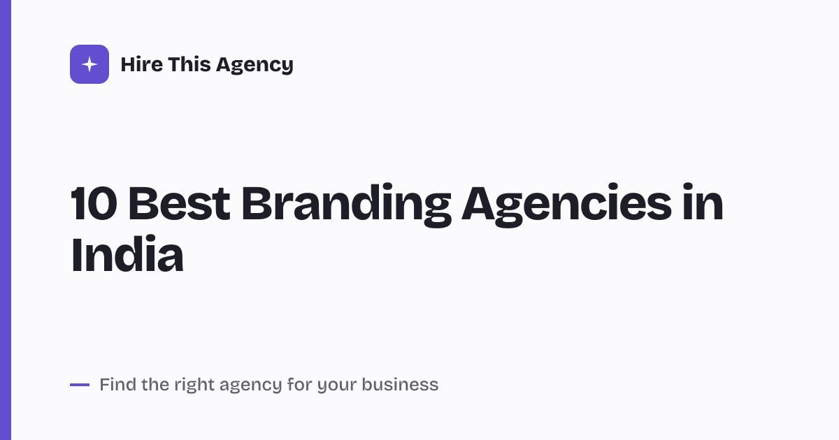 Cover for 10 Best Branding Agencies in India