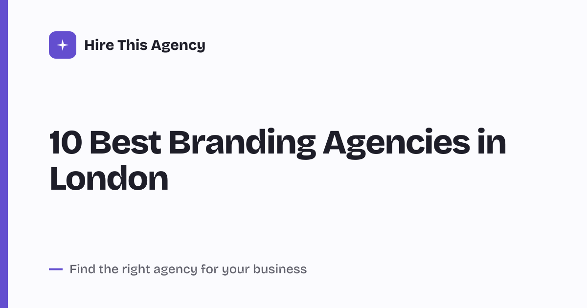 Cover for 10 Best Branding Agencies in London