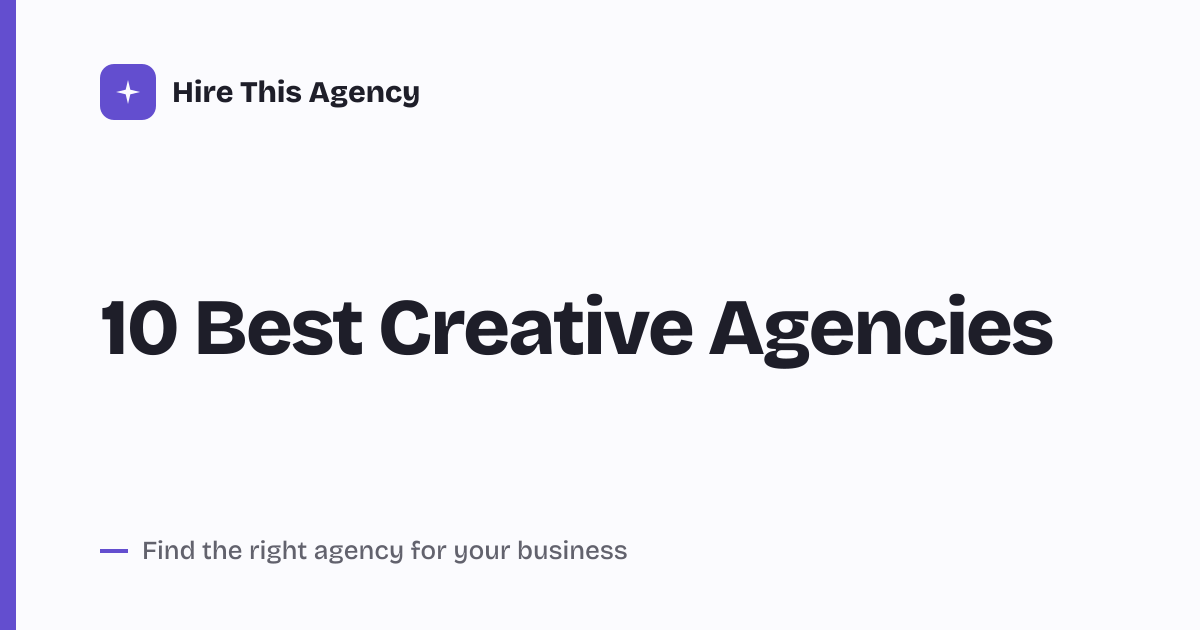 Cover for 10 Best Creative Agencies