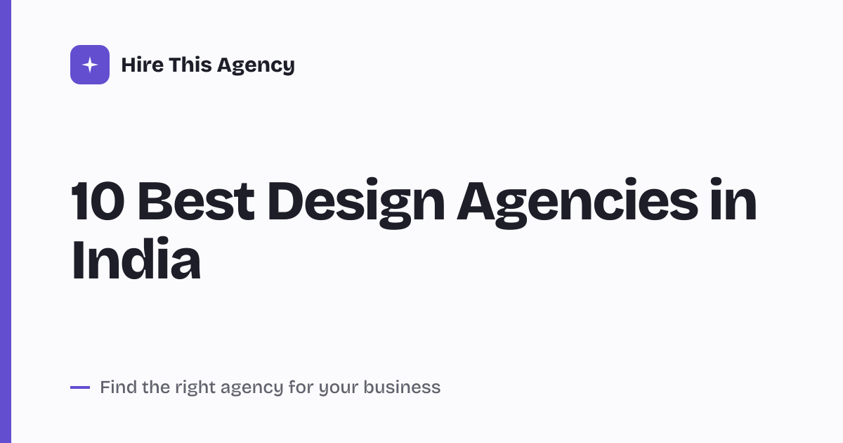 Cover for 10 Best Design Agencies in India