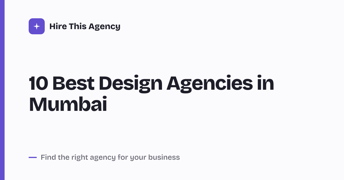 Cover for 10 Best Design Agencies in Mumbai