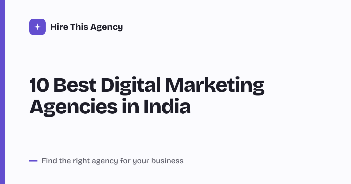 Cover for 10 Best Digital Marketing Agencies in India
