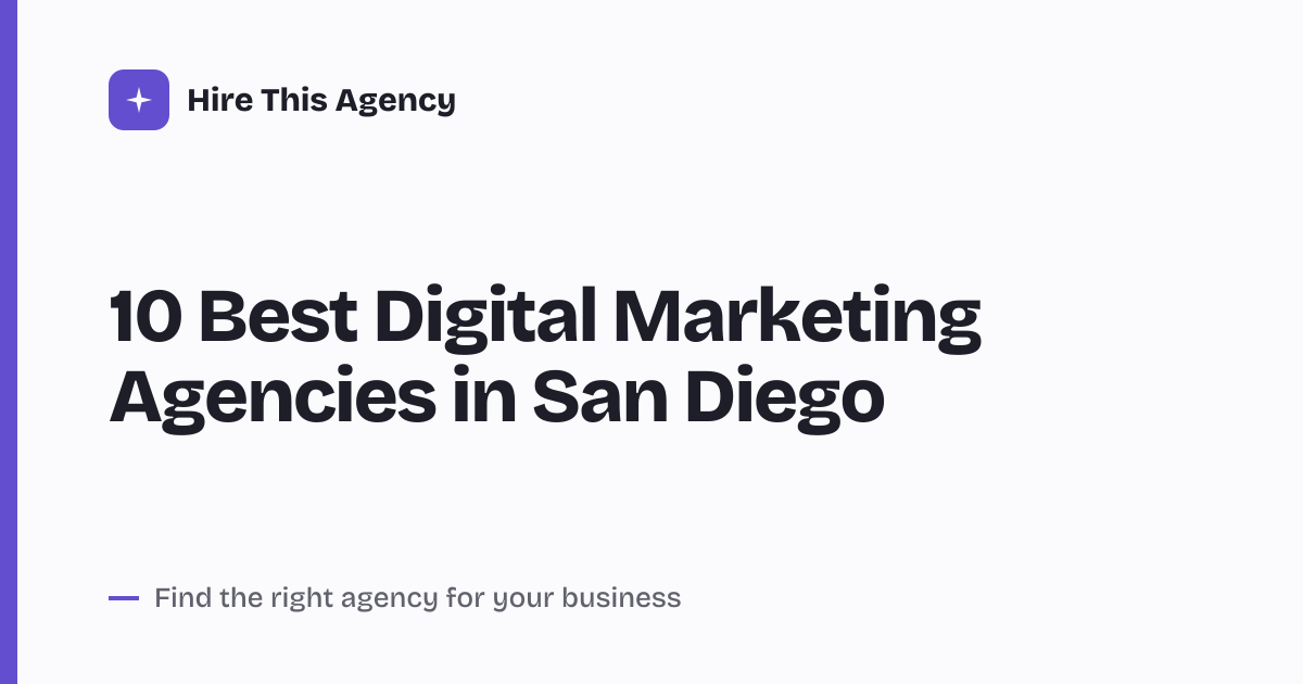 Cover for 10 Best Digital Marketing Agencies in San Diego
