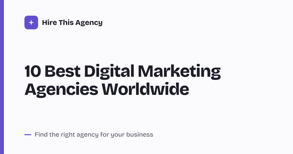 Cover for 10 Best Digital Marketing Agencies Worldwide