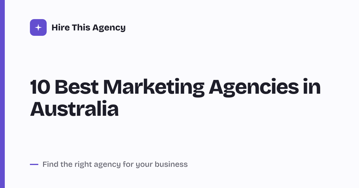 Cover for 10 Best Marketing Agencies in Australia