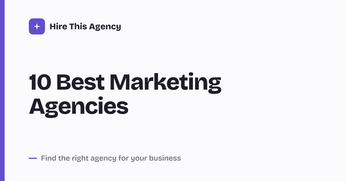 Cover for 10 Best Marketing Agencies