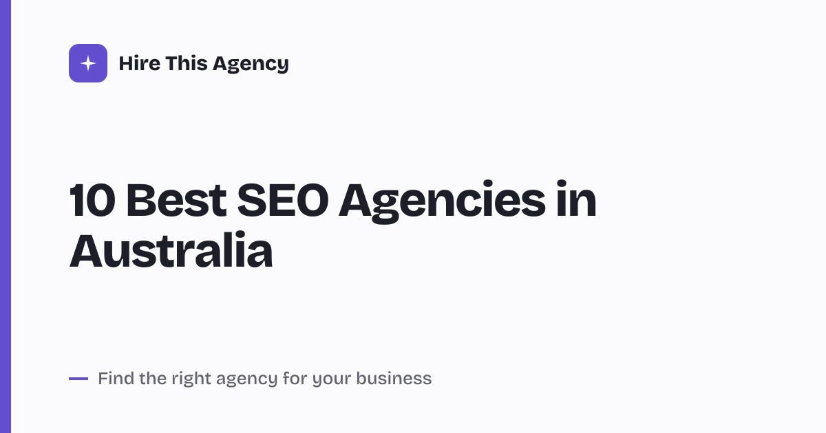 Cover for 10 Best SEO Agencies in Australia