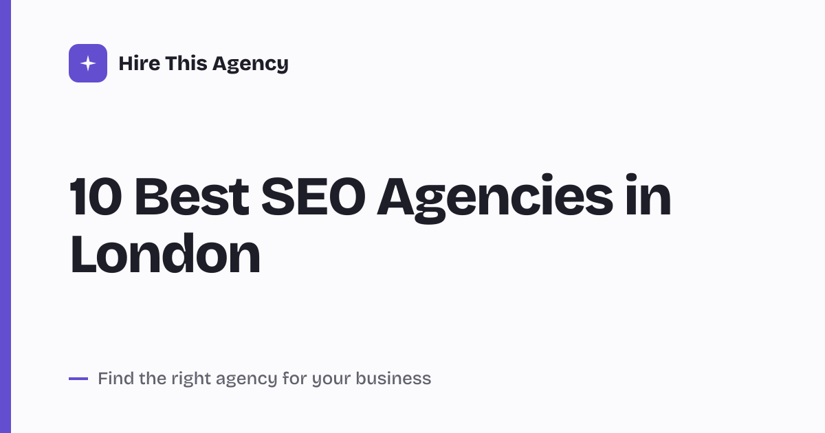 Cover for 10 Best SEO Agencies in London