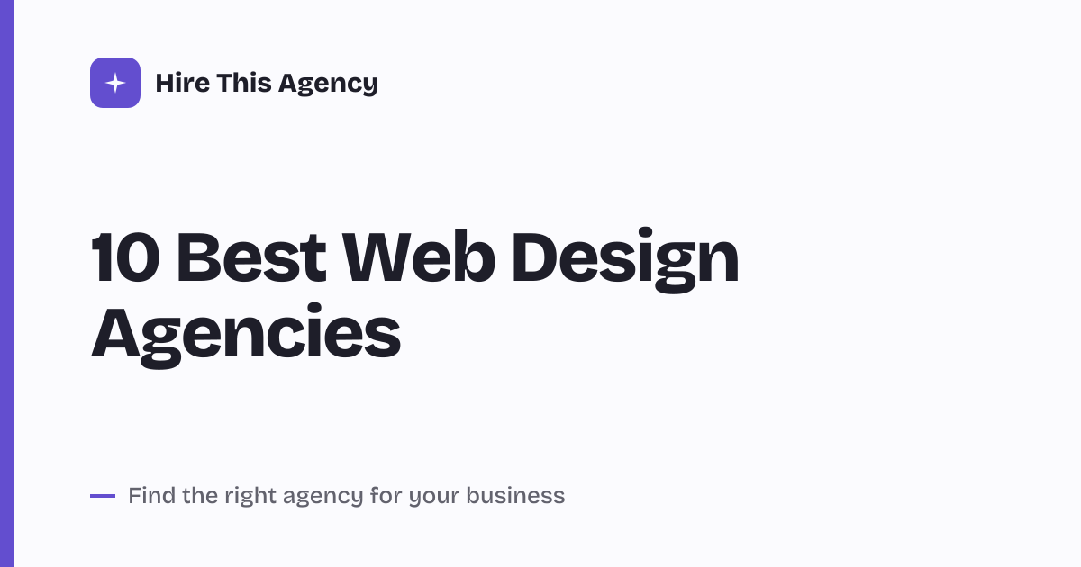 Cover for 10 Best Web Design Agencies