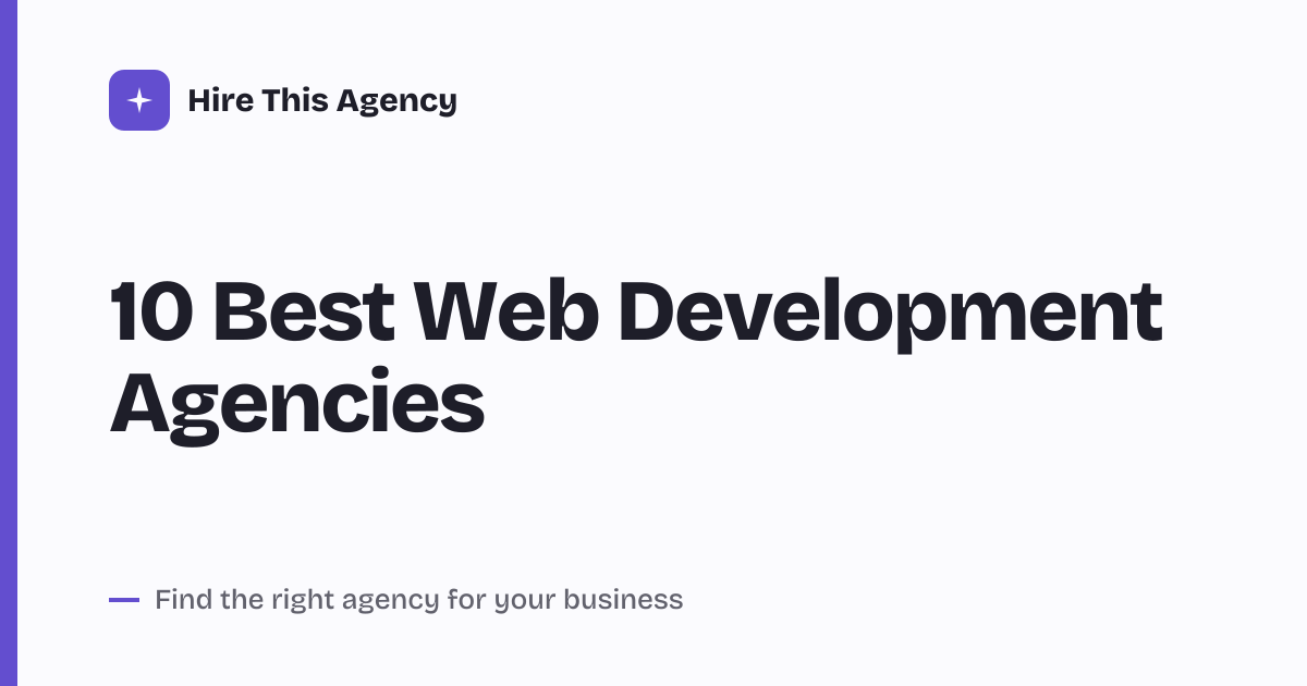 Cover for 10 Best Web Development Agencies